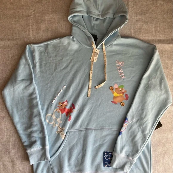 LG Disney Cinderella Sewing Mice Hoodie - Picture 3 of 13